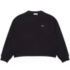 Lacoste Oversized Black Sweatshirt With Design In Black