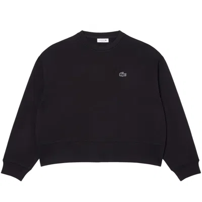 Lacoste Oversized Stylish Sweatshirt In Black