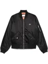 Lacoste Padded Bomber Jacket In Black