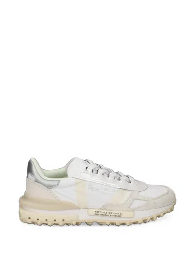 Lacoste Panelled Cleated-sole Sneakers In White