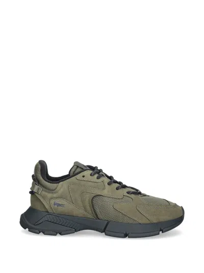 Lacoste Panelled Logo-patch Sneakers In Multi