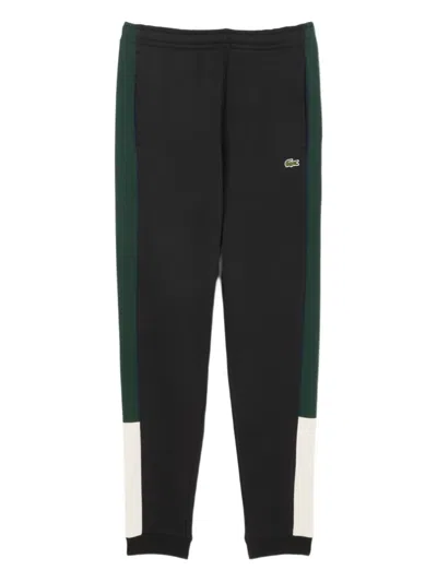 Lacoste Panelled Tracksuit Trousers In Black