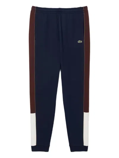 Lacoste Panelled Tracksuit Trousers In Blue