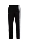 Lacoste Logo Print Track Pants In Black