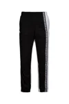 Lacoste Logo Print Track Pants In Black