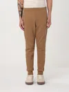 Lacoste Logo-patch Elasticated-waist Track Pants In Braun