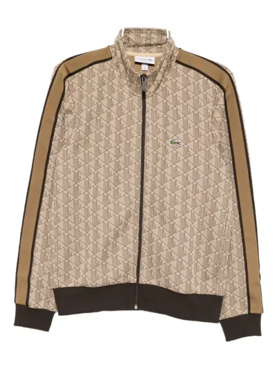 Lacoste Paris Jacket In Brown