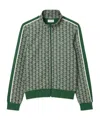 Lacoste Paris Jacquard Zip-up Track Jacket In Green
