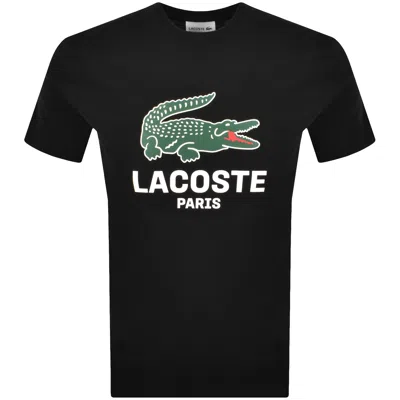 Lacoste Paris Logo T Shirt Black