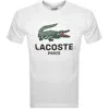 Lacoste Paris Logo T Shirt White In White
