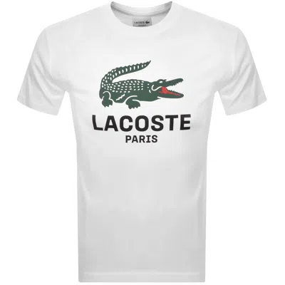 Lacoste Paris Logo T Shirt White