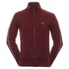 Lacoste Paris Pique Zip-up Sweatshirt In Burgunderrot
