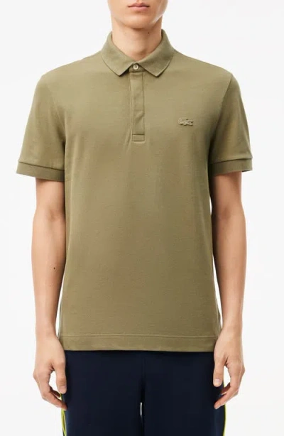 LACOSTE LACOSTE PARIS REGULAR FIT STRETCH POLO