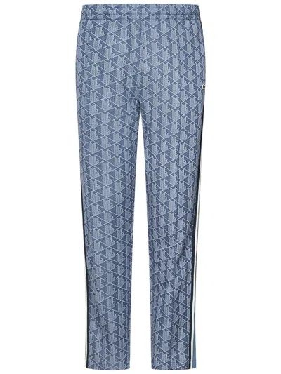 Lacoste Men's Paris Monogram Sweatpants - 3xl - 8 In Blue
