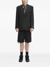 Lacoste Patch-pocket Single-breasted Blazer In Black
