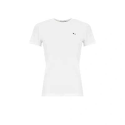 Lacoste T Shirt In Soft Cotton Relaxed Fit In White