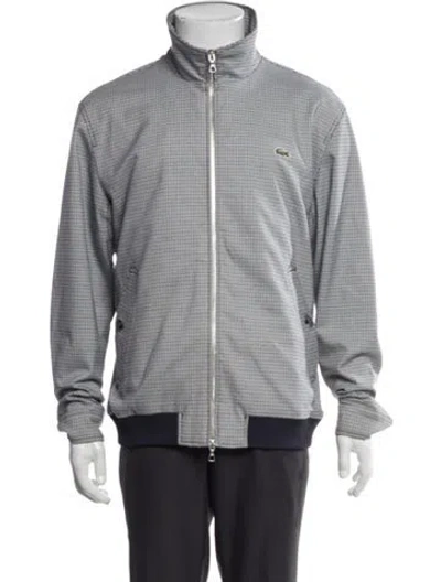 Pre-owned Lacoste Patterned Jacket In Gray