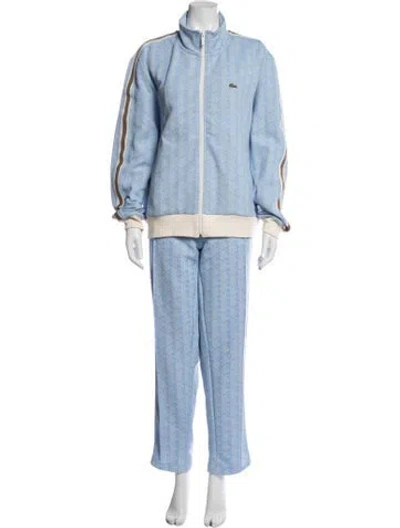 Pre-owned Lacoste Patterned Set In Blue