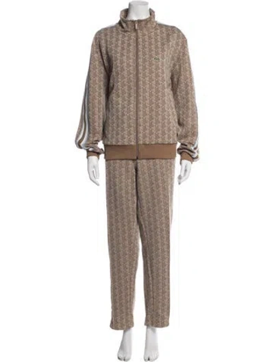 Pre-owned Lacoste Patterned Set In Neutrals