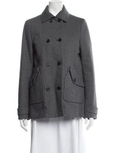 Pre-owned Lacoste Peacoat In Grey