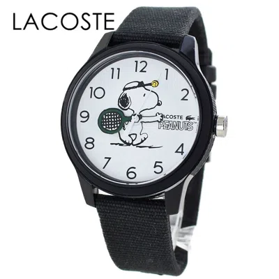 Pre-owned Lacoste Peanuts Snoopy Men's Watch Limited Model Collaboration Genuine Box
