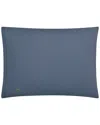 Lacoste Percale Solid Pillowcase Pair In Blue