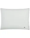 Lacoste Percale Solid Pillowcase Pair In Mint