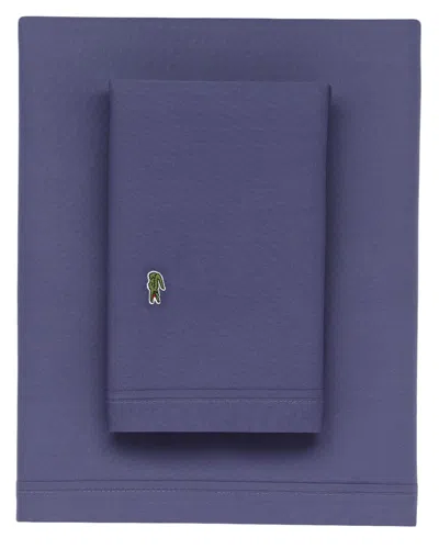 LACOSTE LACOSTE PERCALE SOLID SHEET SET