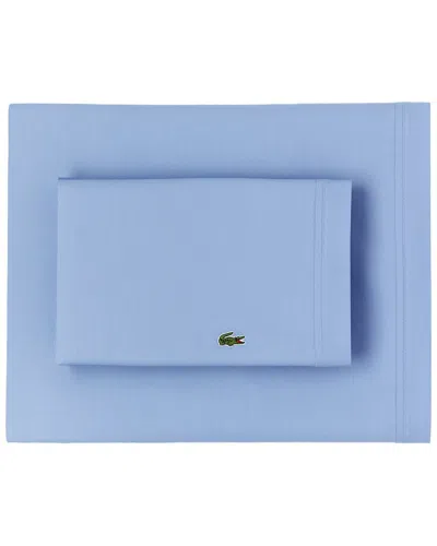 LACOSTE LACOSTE PERCALE SOLID SHEET SET