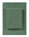 Lacoste Percale Solid Sheet Set In Green