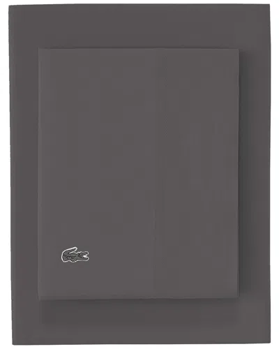 LACOSTE LACOSTE PERCALE SOLID SHEET SET