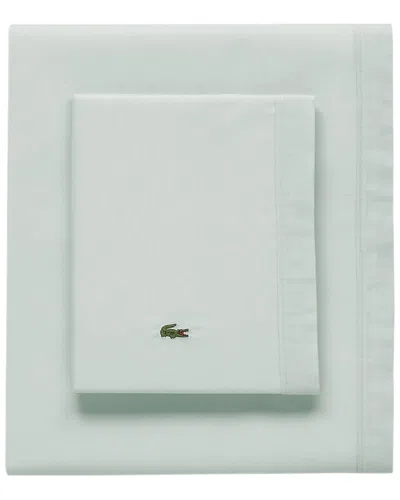 LACOSTE LACOSTE PERCALE SOLID SHEET SET