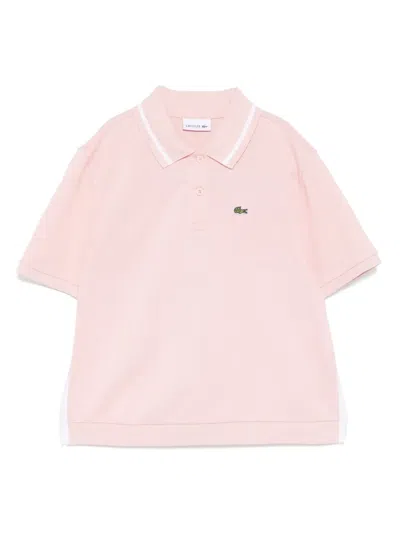 Lacoste Kids' Petit Pique Polo Shirt In Pink