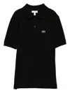 Lacoste Petit Piqué Polo Shirt In Black