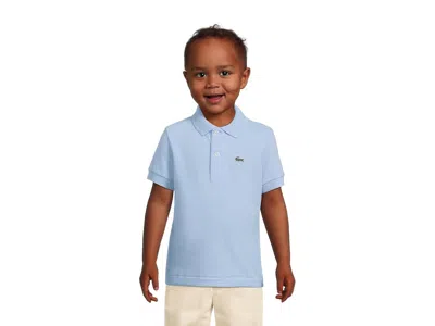 Lacoste Petit Pique Polo (toddler/little Kid/big Kid) Kid's Short Sleeve Pullover Panorama: 6 (little Kid) In Blue