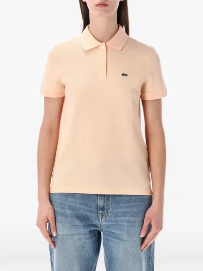 Lacoste Petit Pique-knit Polo Shirt In Brown