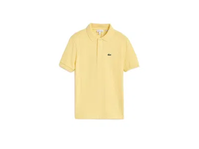 Lacoste Petite Pique Polo (big Kid) Boy's Clothing Jaune: Xl (big Kid) In Yellow