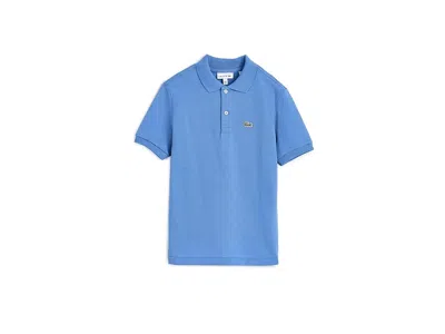 Lacoste Petite Pique Polo (big Kid) Boy's Clothing Turquin: Md (big Kid) In Blue