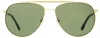 Lacoste Pilot-frame Sunglasses In Gold
