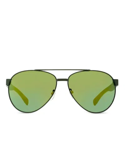 Lacoste Pilot-frame Sunglasses In Green