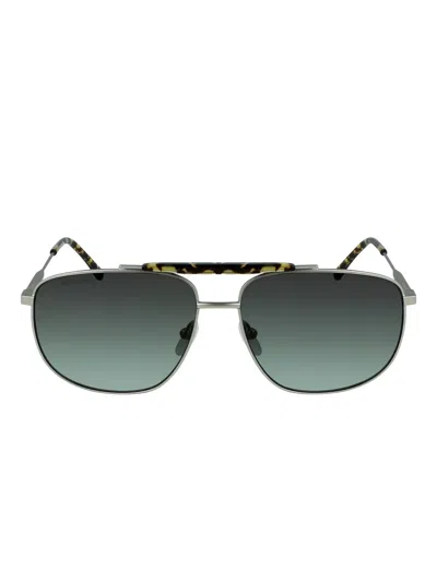 Lacoste Pilot-frame Sunglasses In Green
