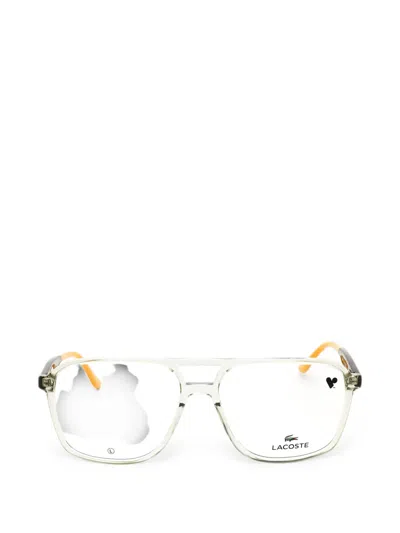 Lacoste Pilot-frame Glasses In Neutrals