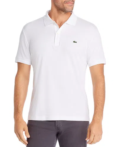Lacoste Pima Cotton Regular Fit Polo Shirt In White