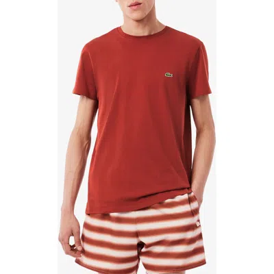 Lacoste Pima Cotton T-shirt In Red
