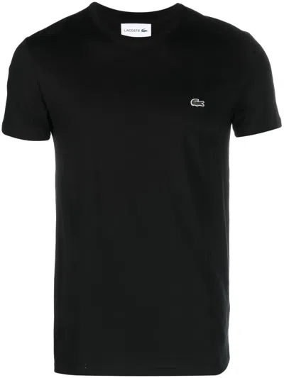 Lacoste Classic Fit Pima T-shirt In Black