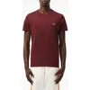 Lacoste Crew-neck Pullover In Wool Blend In Expresso