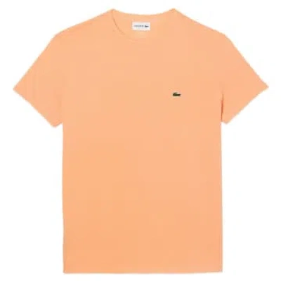 Lacoste Pima Cotton T-shirt Th6709 In Orange