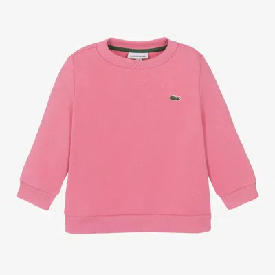 Lacoste Babies' Pink Cotton Sweatshirt