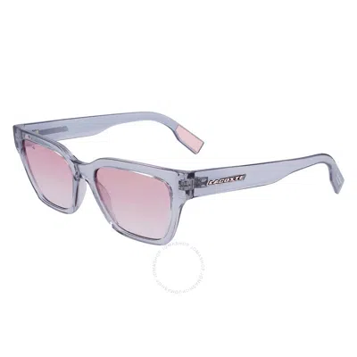 Lacoste Pink Gradient Rectangular Ladies Sunglasses L6002s 038 53
