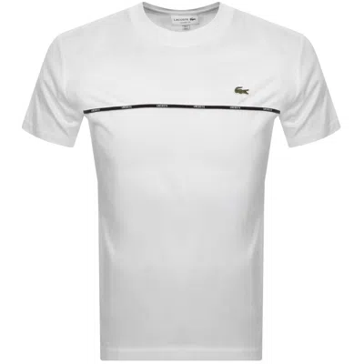 Lacoste Piped Logo T Shirt White